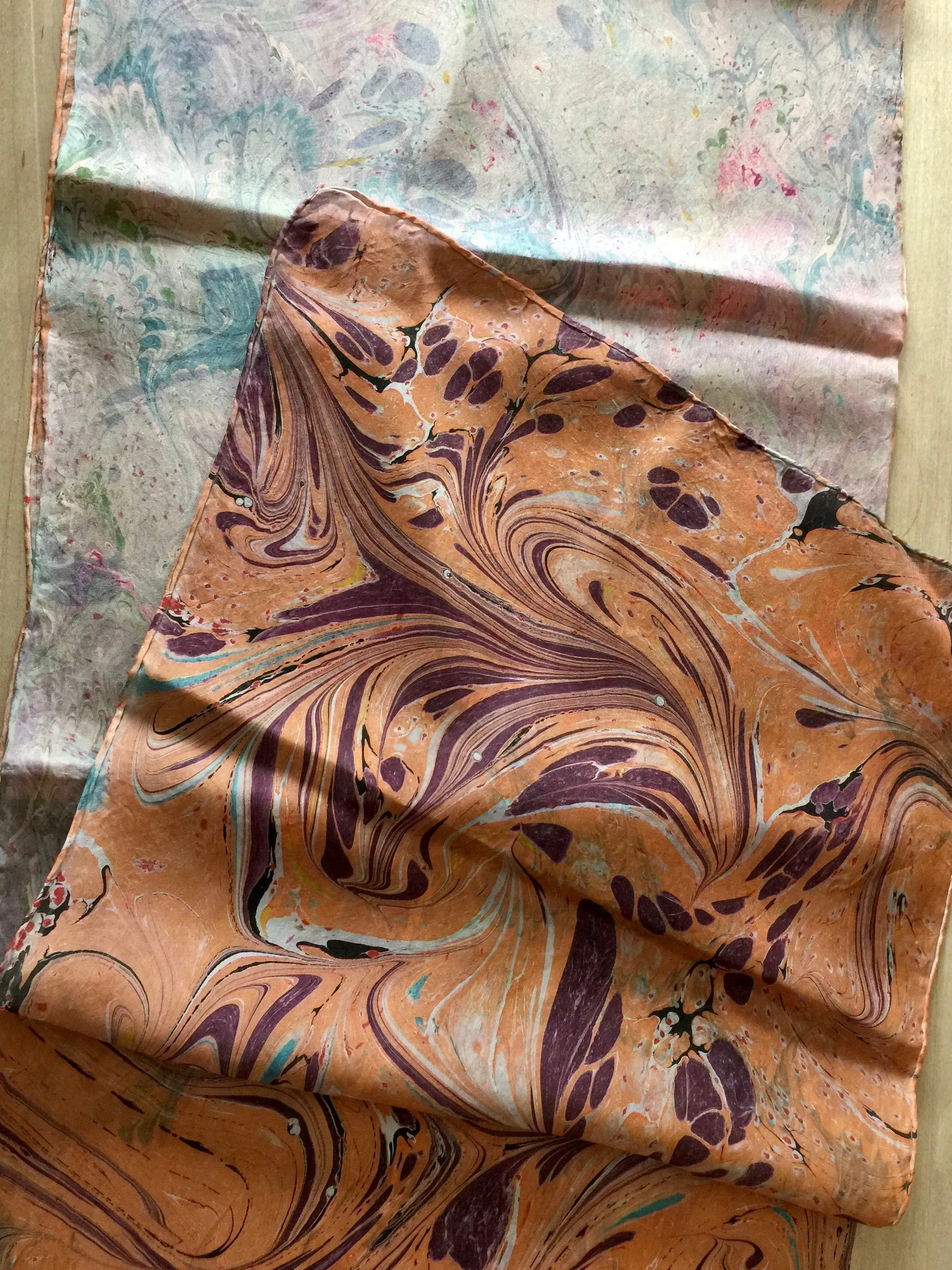 Double-Sided Multicolored Tokyo Habotai Silk 14x72"