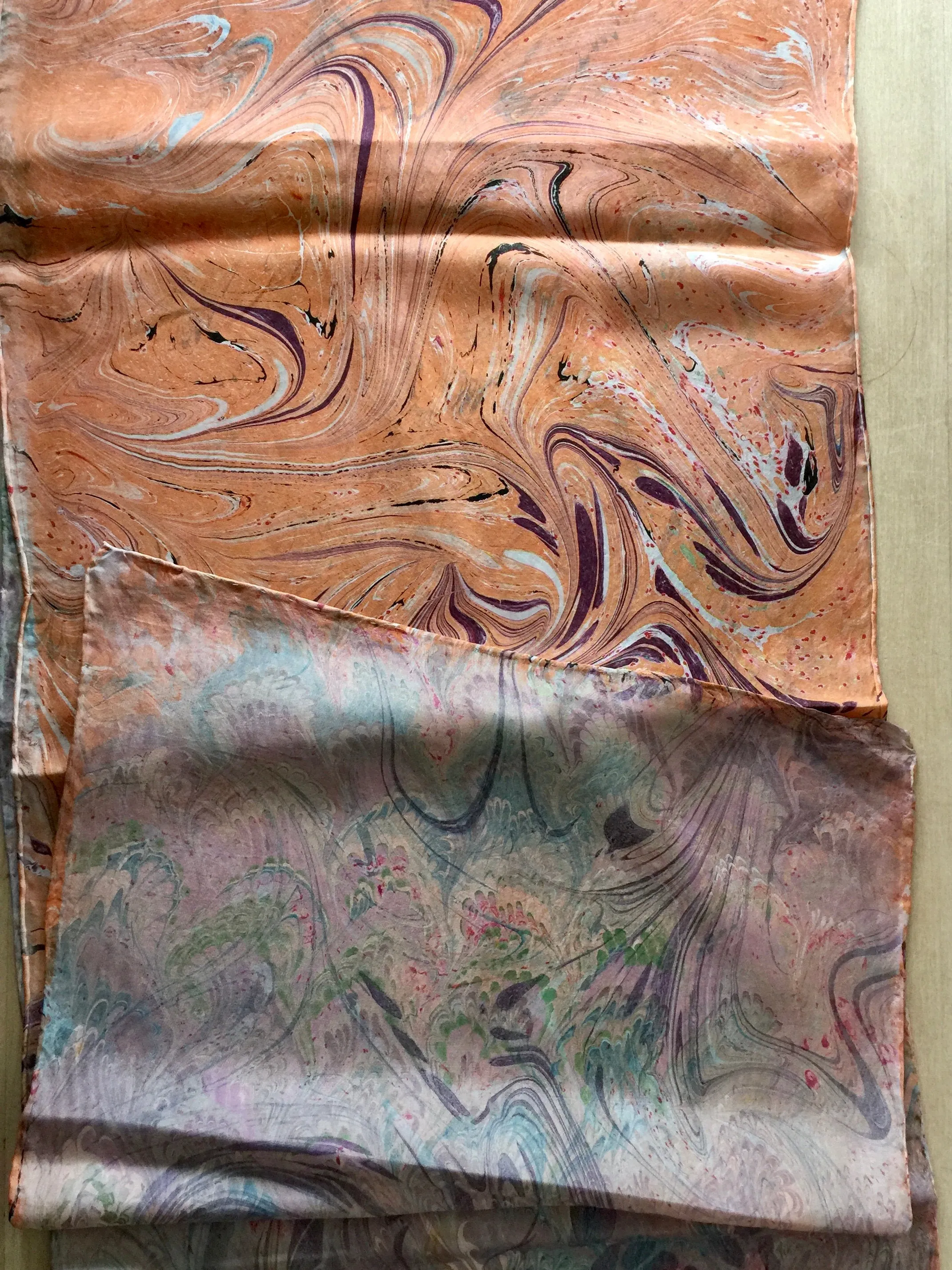 Double-Sided Multicolored Tokyo Habotai Silk 14x72"