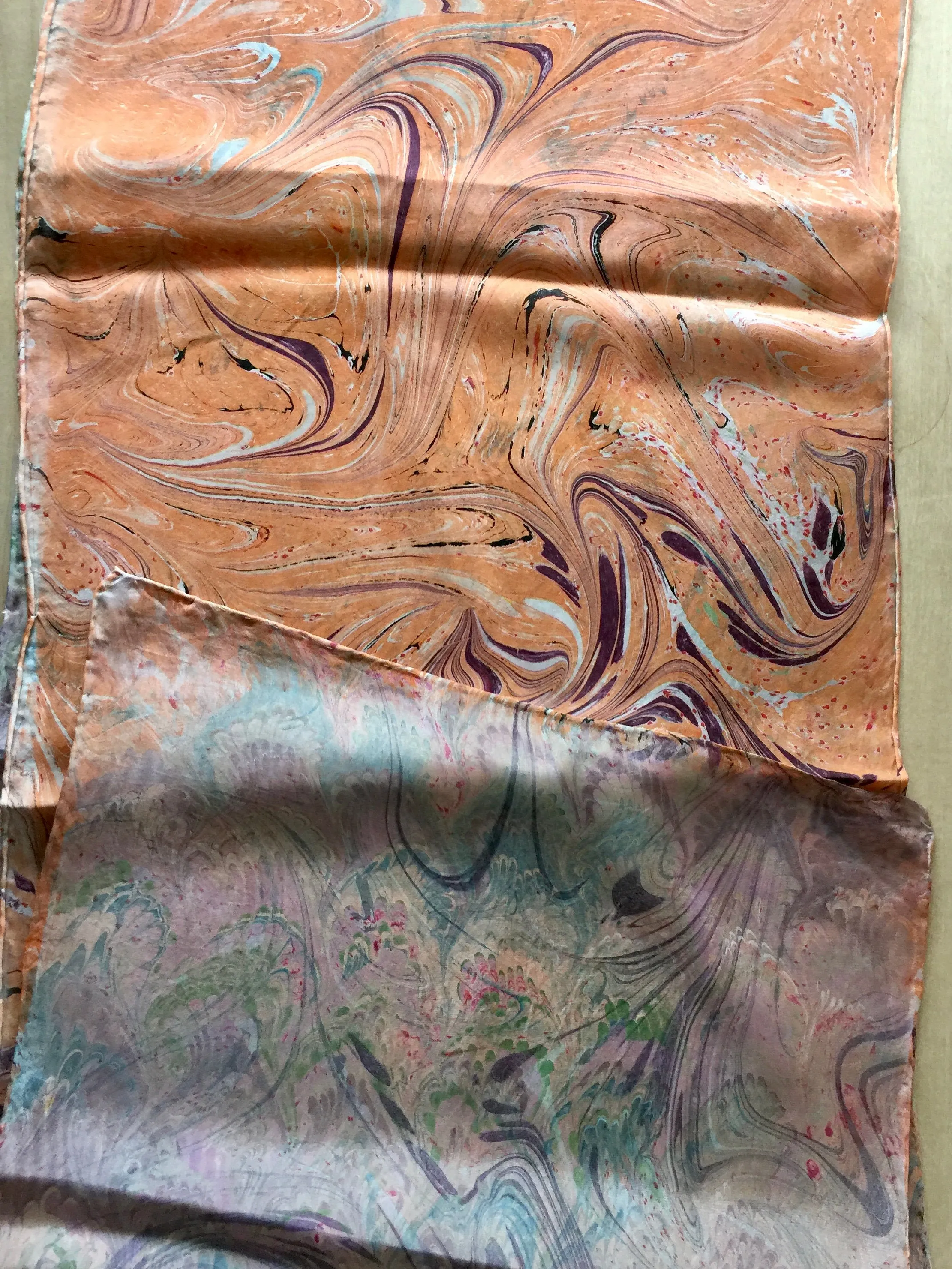 Double-Sided Multicolored Tokyo Habotai Silk 14x72"