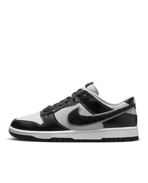 Dunk Low Chenille Swoosh Black Grey