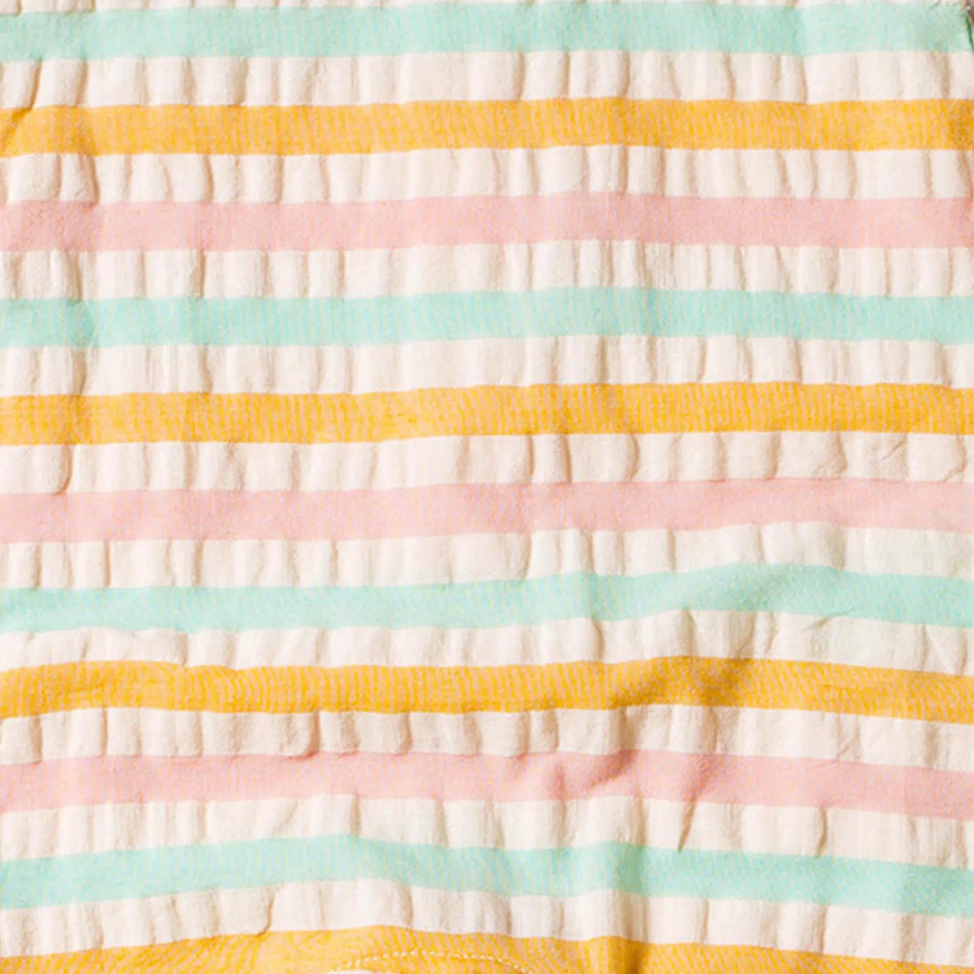Dusky Pink Seersucker Frill Dress