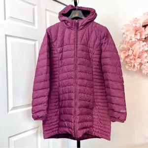 Eddie Bauer Classic Lightweight Down Parka Puffer Coat - Purple - Large