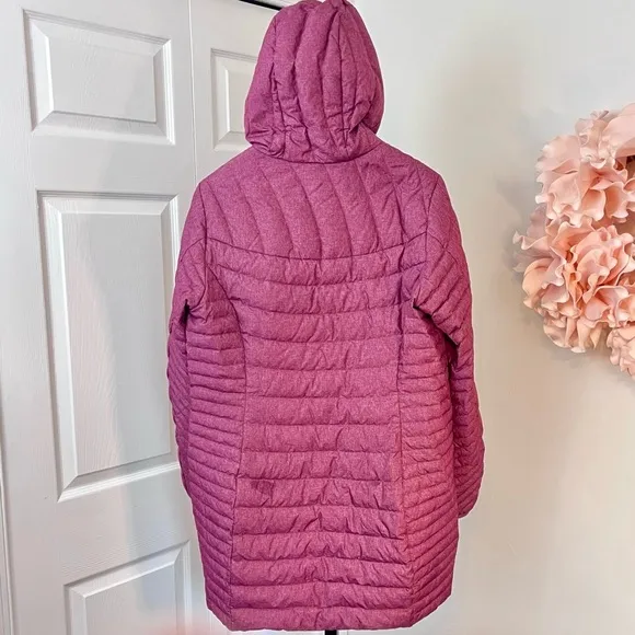Eddie Bauer Classic Lightweight Down Parka Puffer Coat - Purple - Large