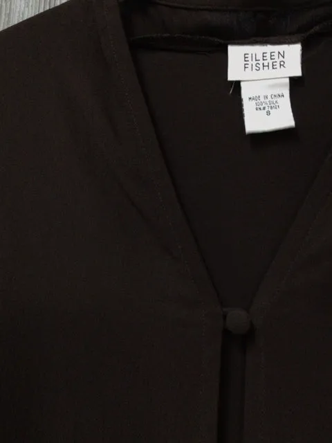 Eileen Fisher Silk Cardigan Size Small