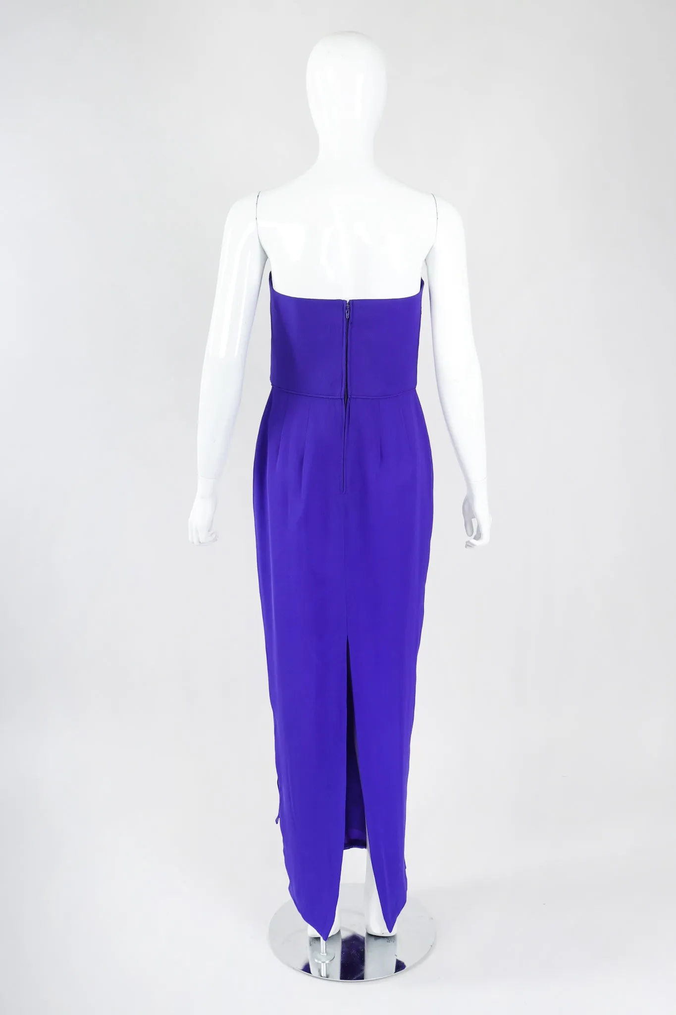 Electric Silk Strapless Sheath