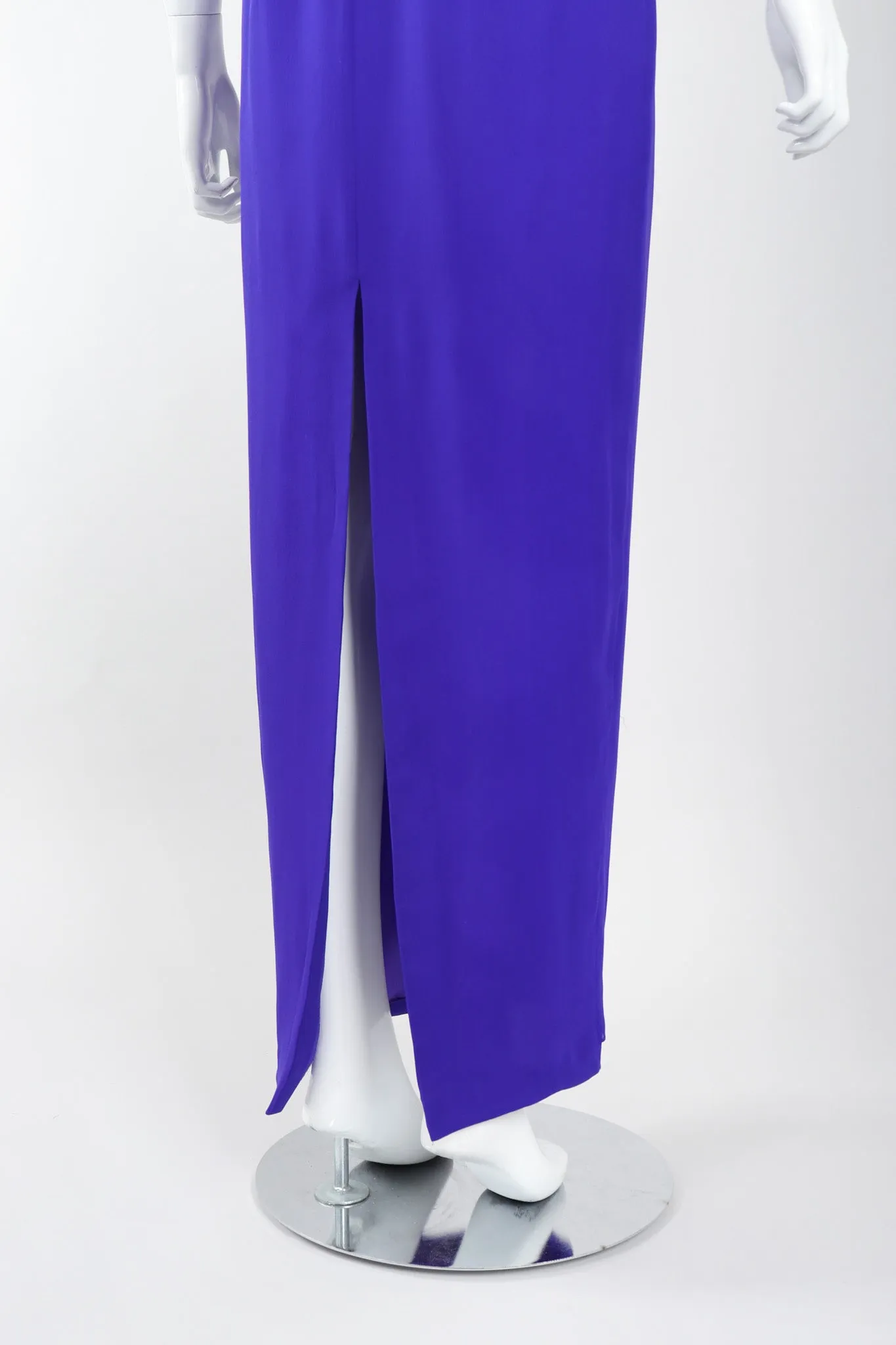 Electric Silk Strapless Sheath