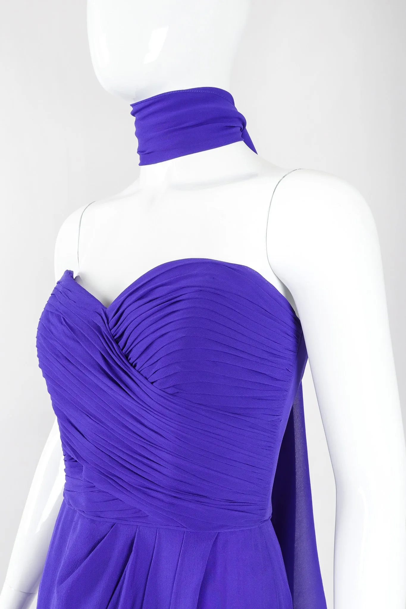 Electric Silk Strapless Sheath