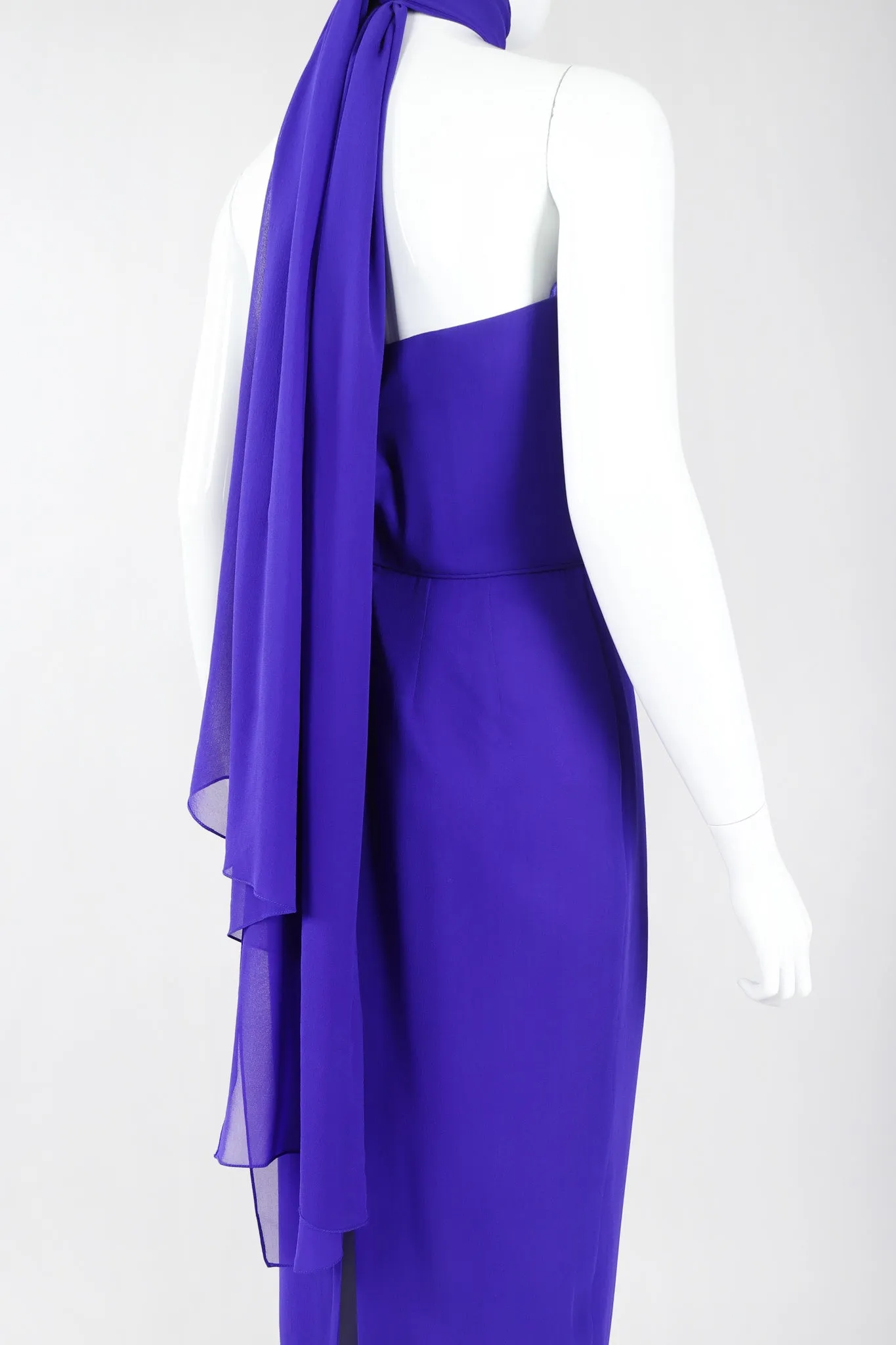 Electric Silk Strapless Sheath