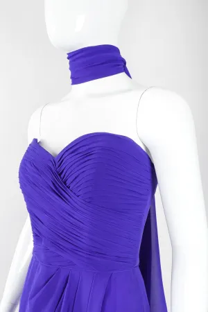 Electric Silk Strapless Sheath