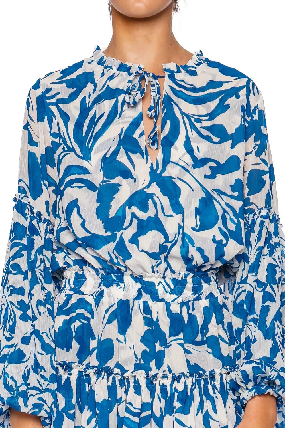 Elisabetta Floral Long Sleeve Mini Dress