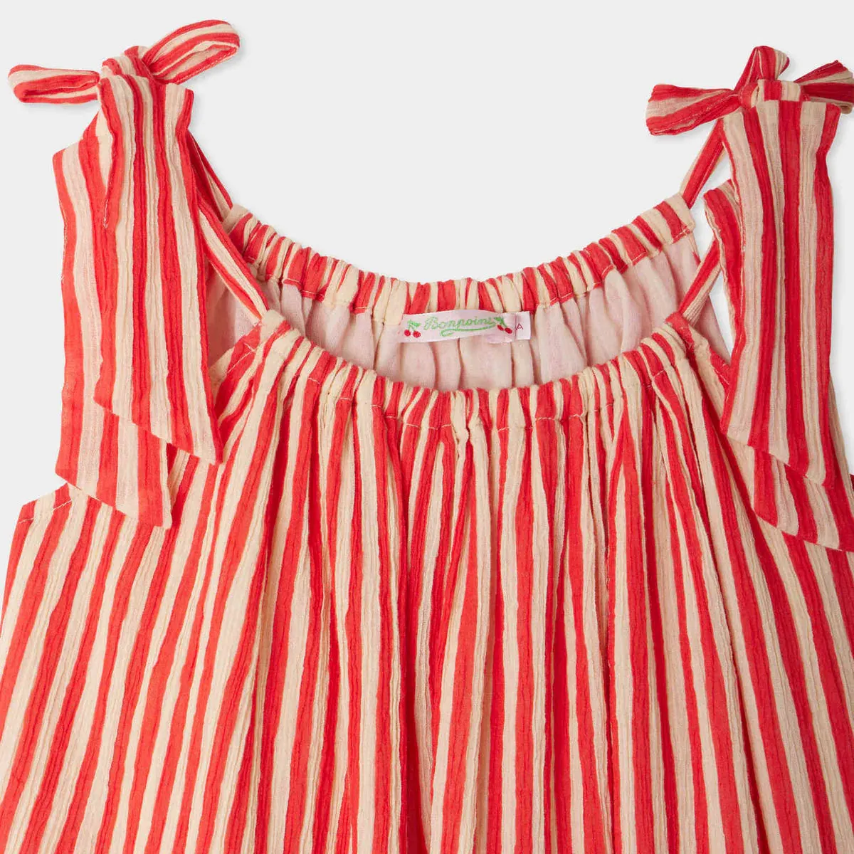 Eloise striped crepe cotton dress
