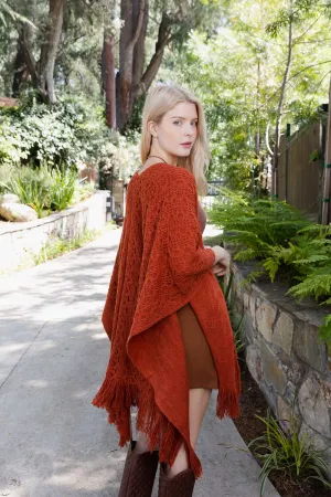Embroidered Tassel Ponchos.