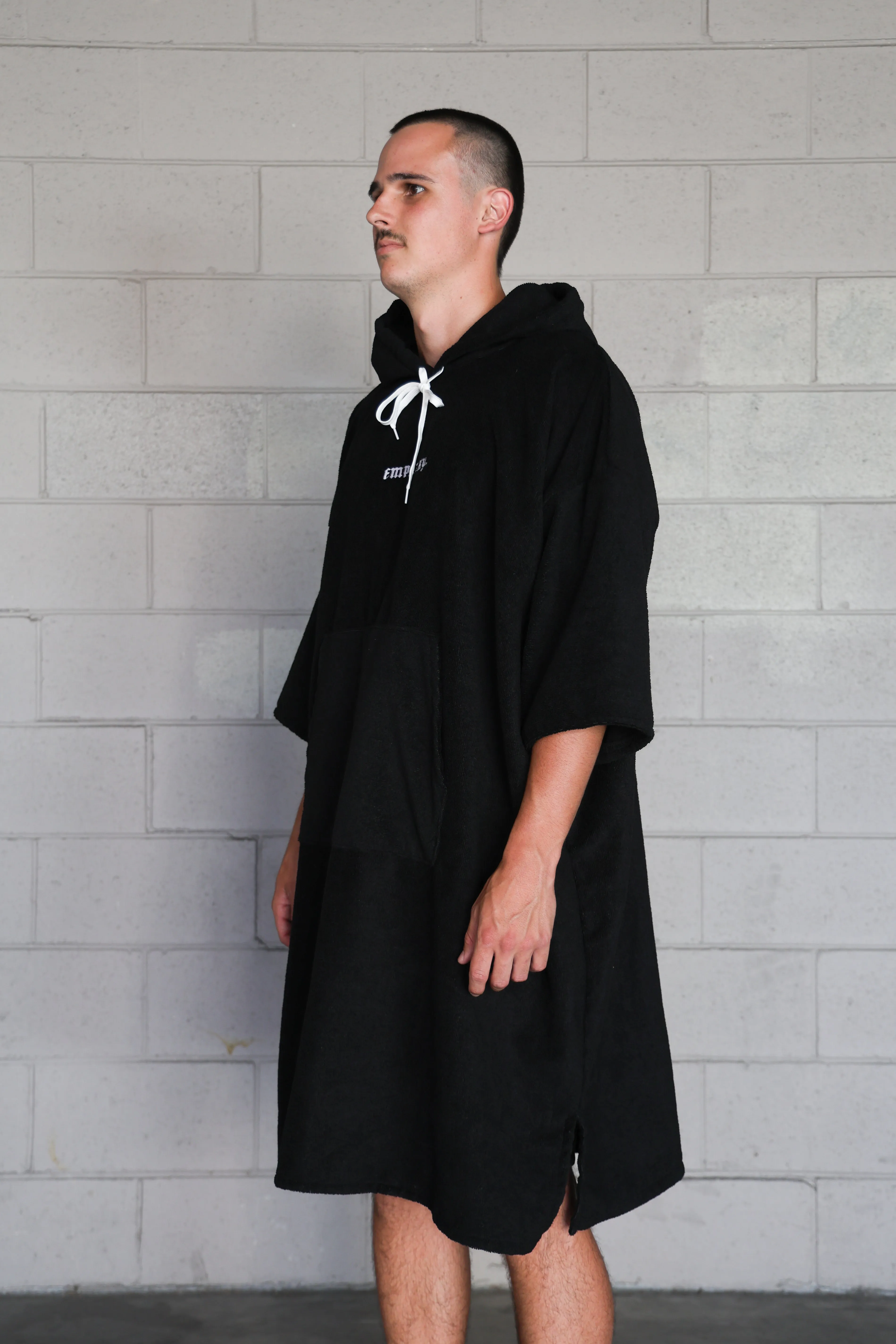 EMPATHY CHARCOAL EMBROIDERED PONCHOS