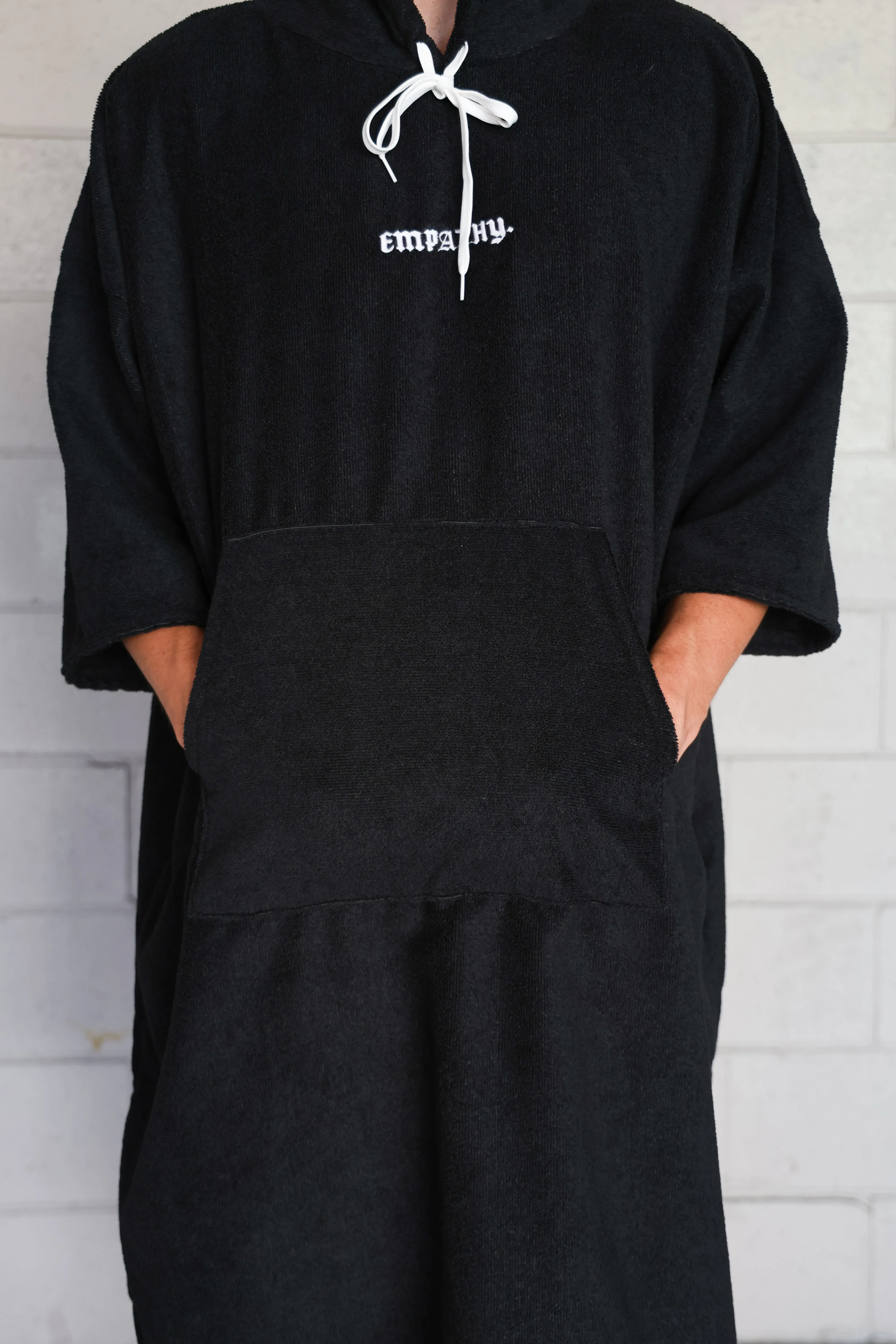 EMPATHY CHARCOAL EMBROIDERED PONCHOS