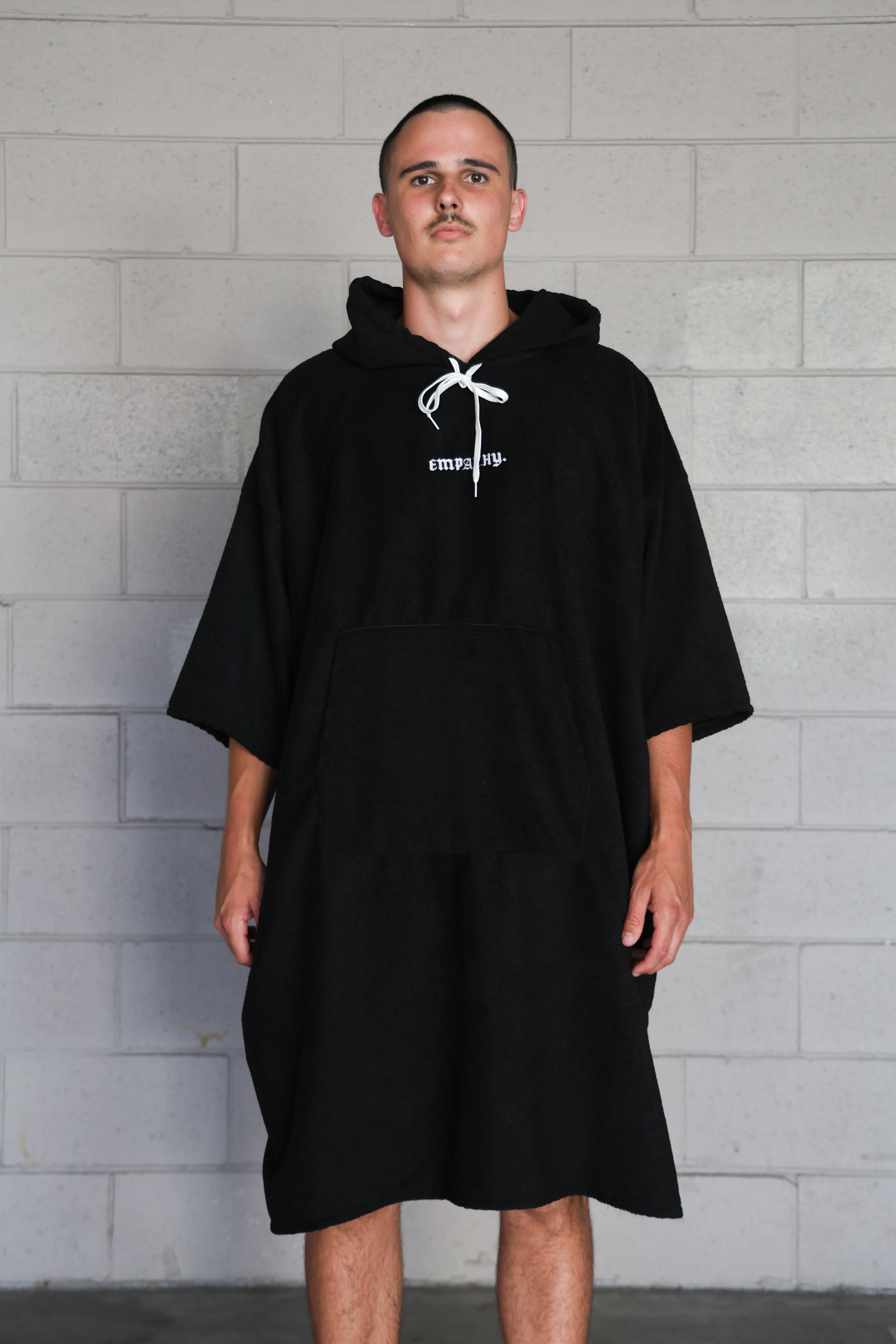 EMPATHY CHARCOAL EMBROIDERED PONCHOS