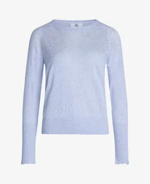 ESSENTIAL COTTON MELANGE PULLOVER