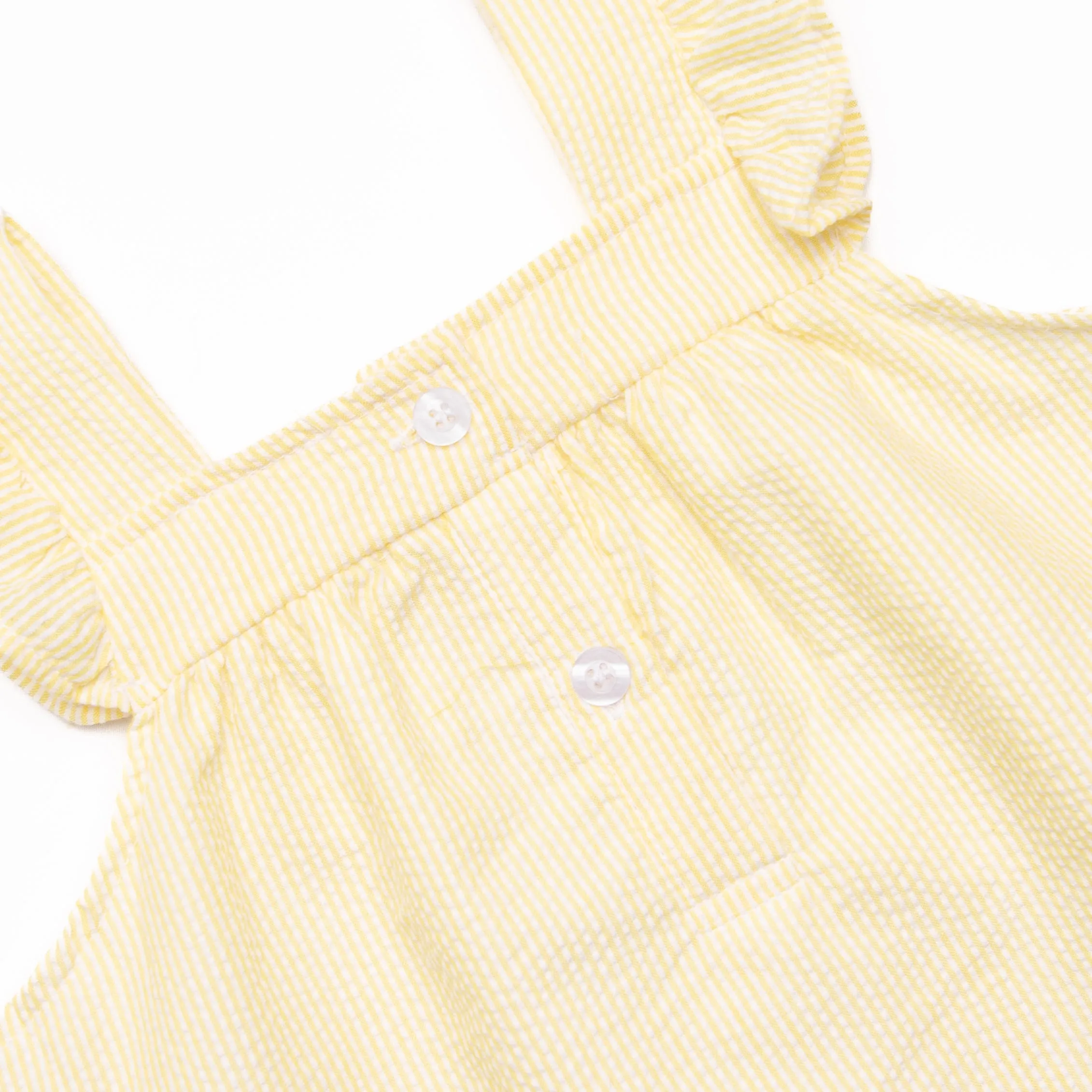 Fairway Fun Applique Dress, Yellow