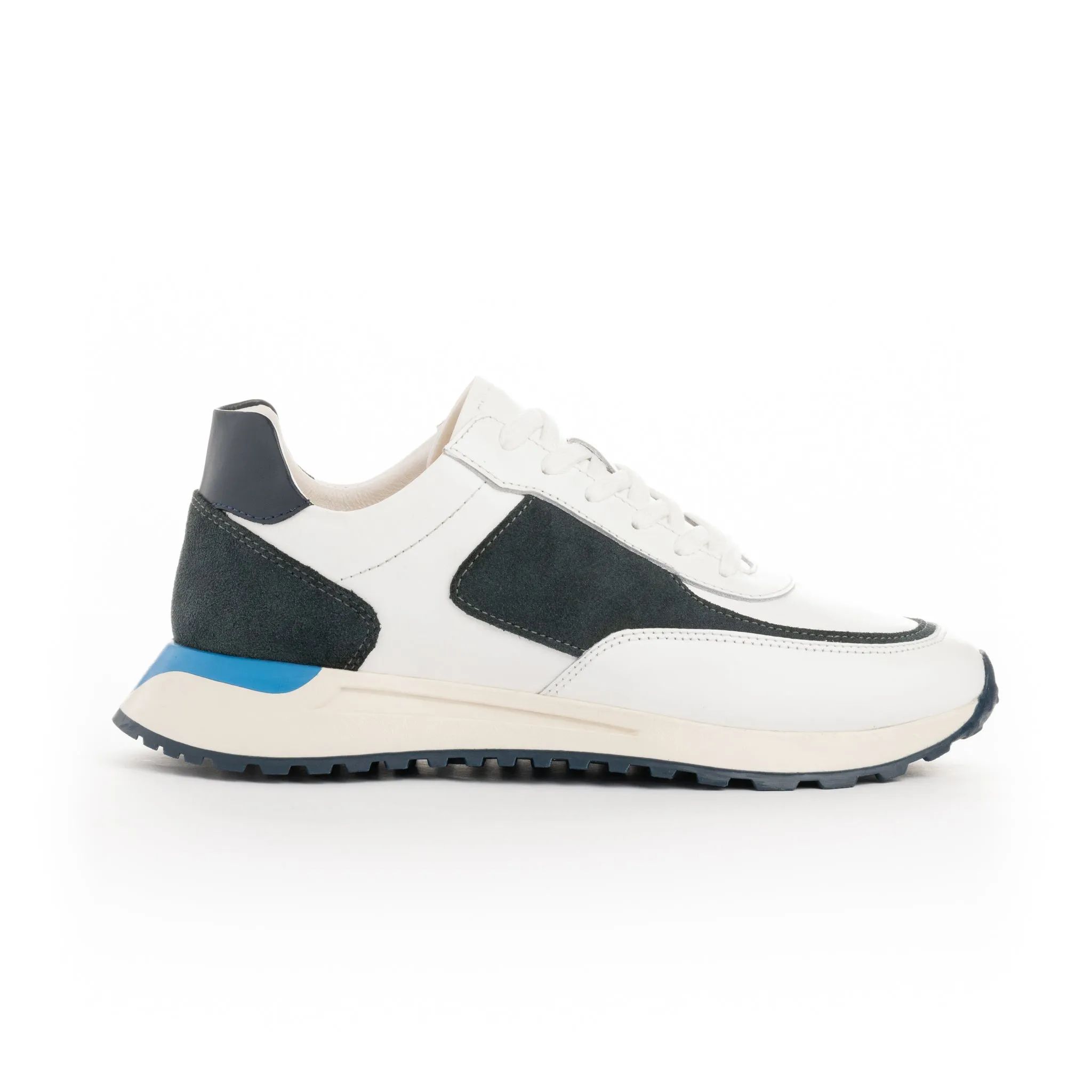 Ferragamo Blanco, Gris y Azul