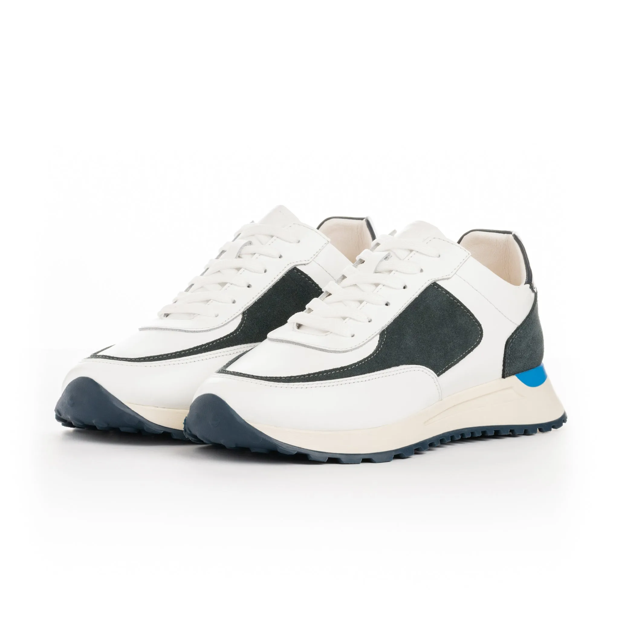 Ferragamo Blanco, Gris y Azul