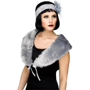 Flapper Stole Grey