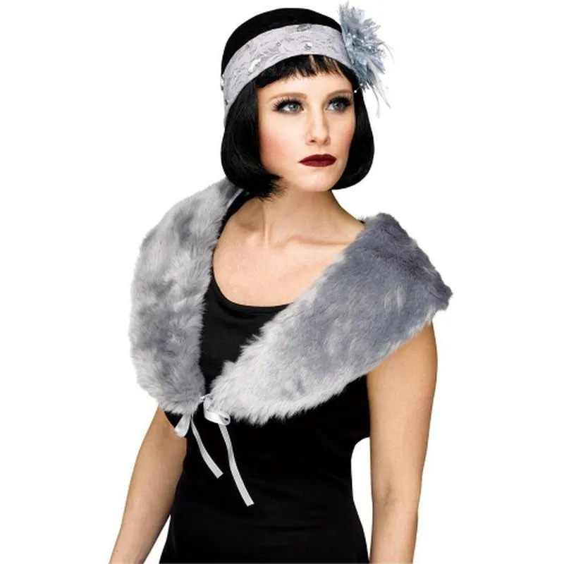 Flapper Stole Grey