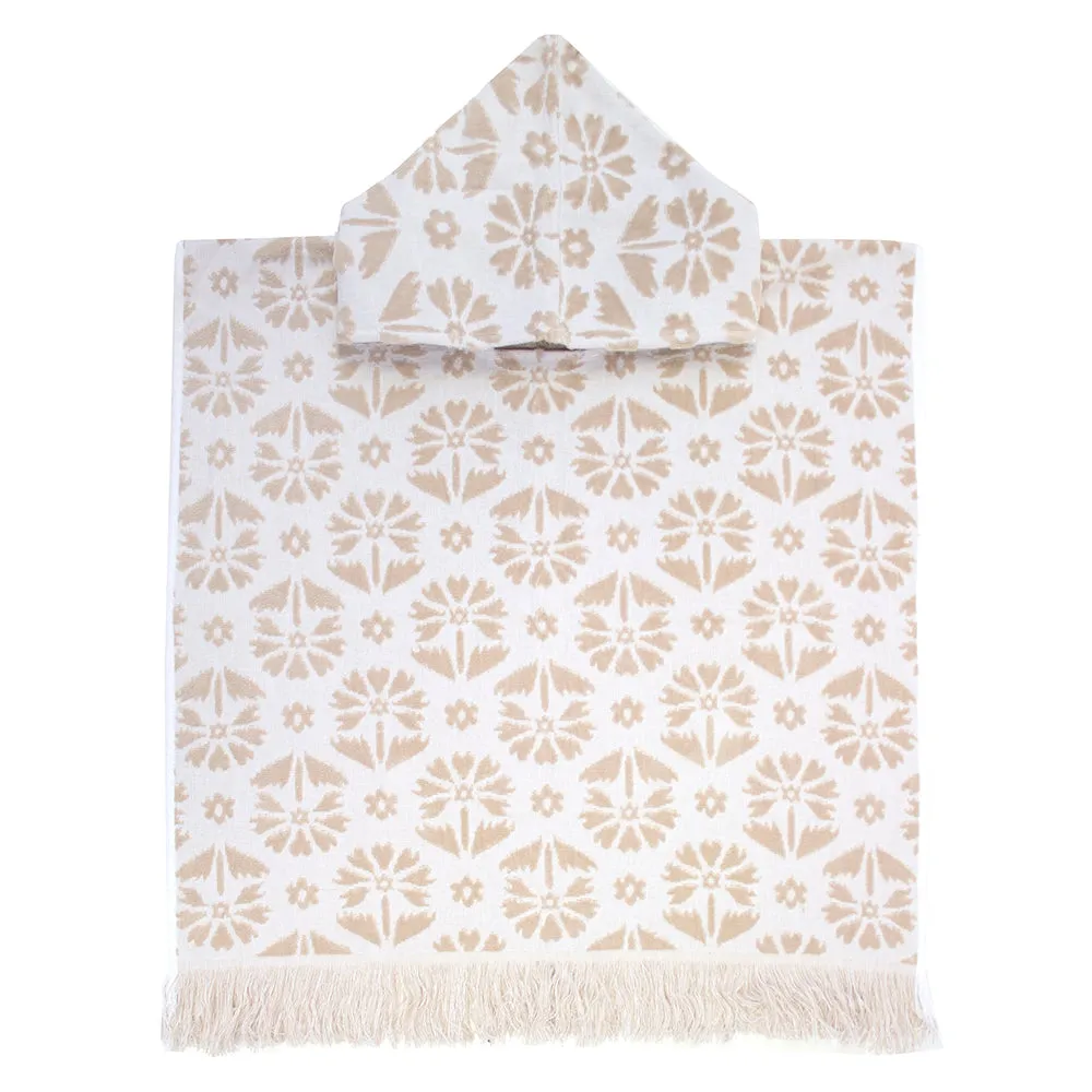 Flora Kids Poncho - Pebble