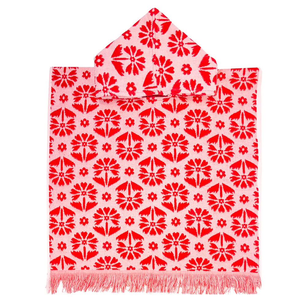 Flora Kids Poncho - Poppy