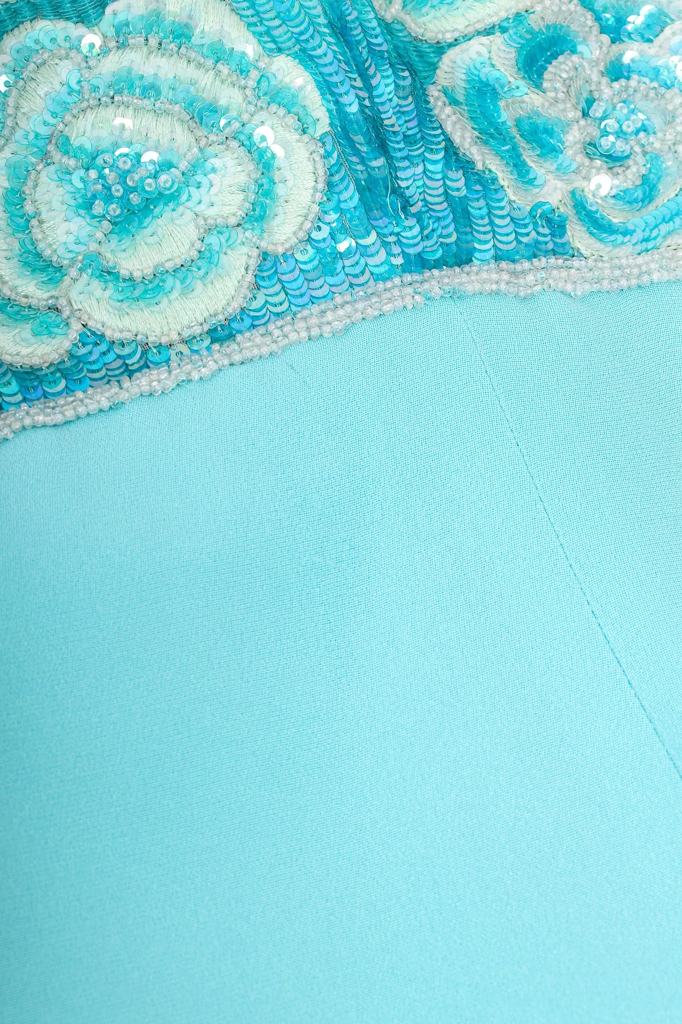Floral Sequined Strapless Cocktail Sheath