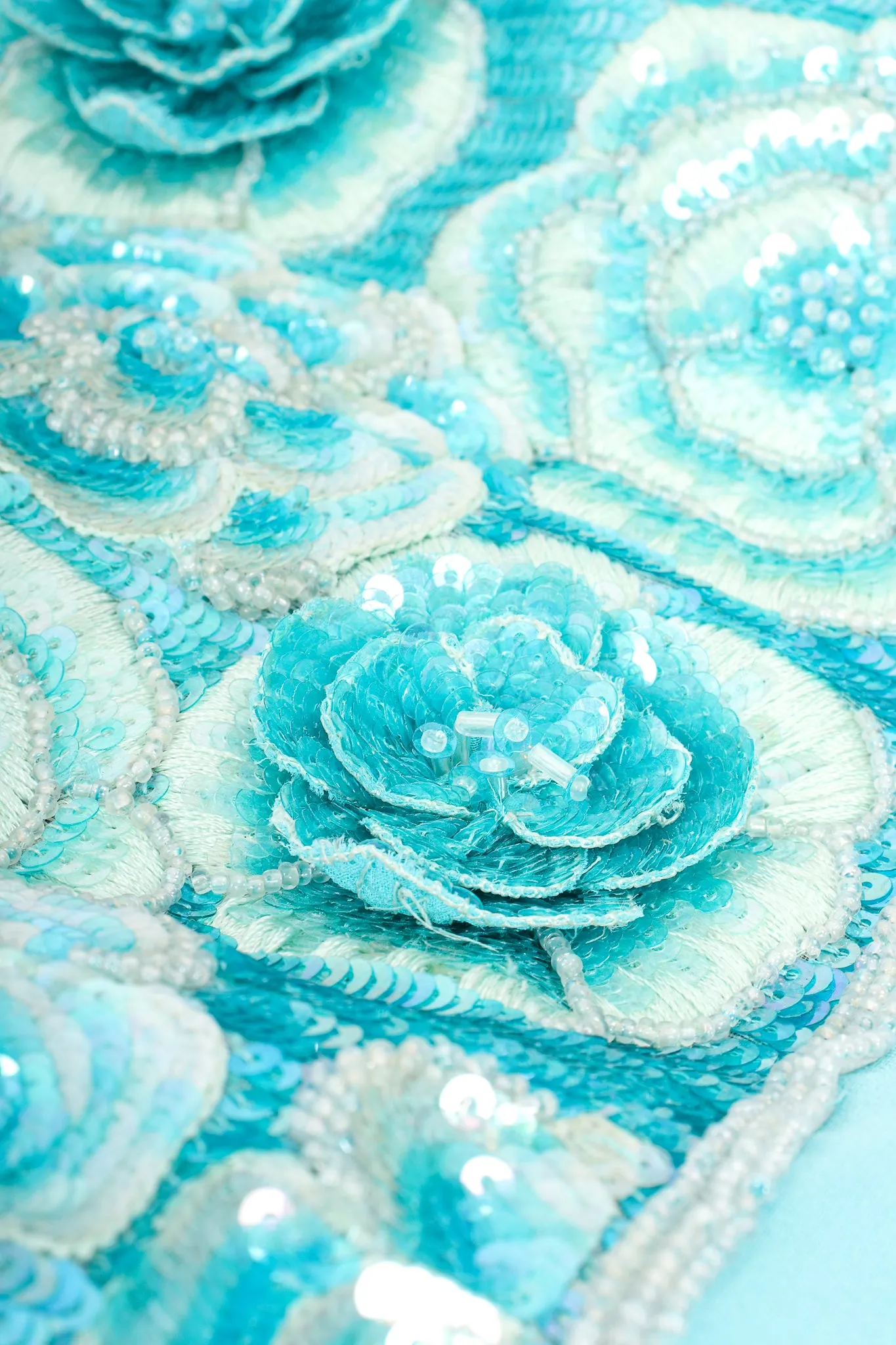 Floral Sequined Strapless Cocktail Sheath
