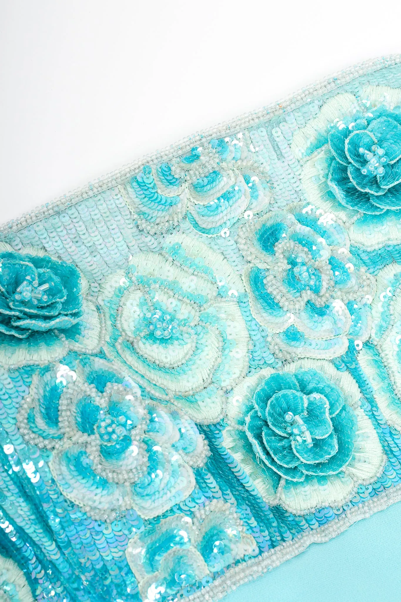 Floral Sequined Strapless Cocktail Sheath
