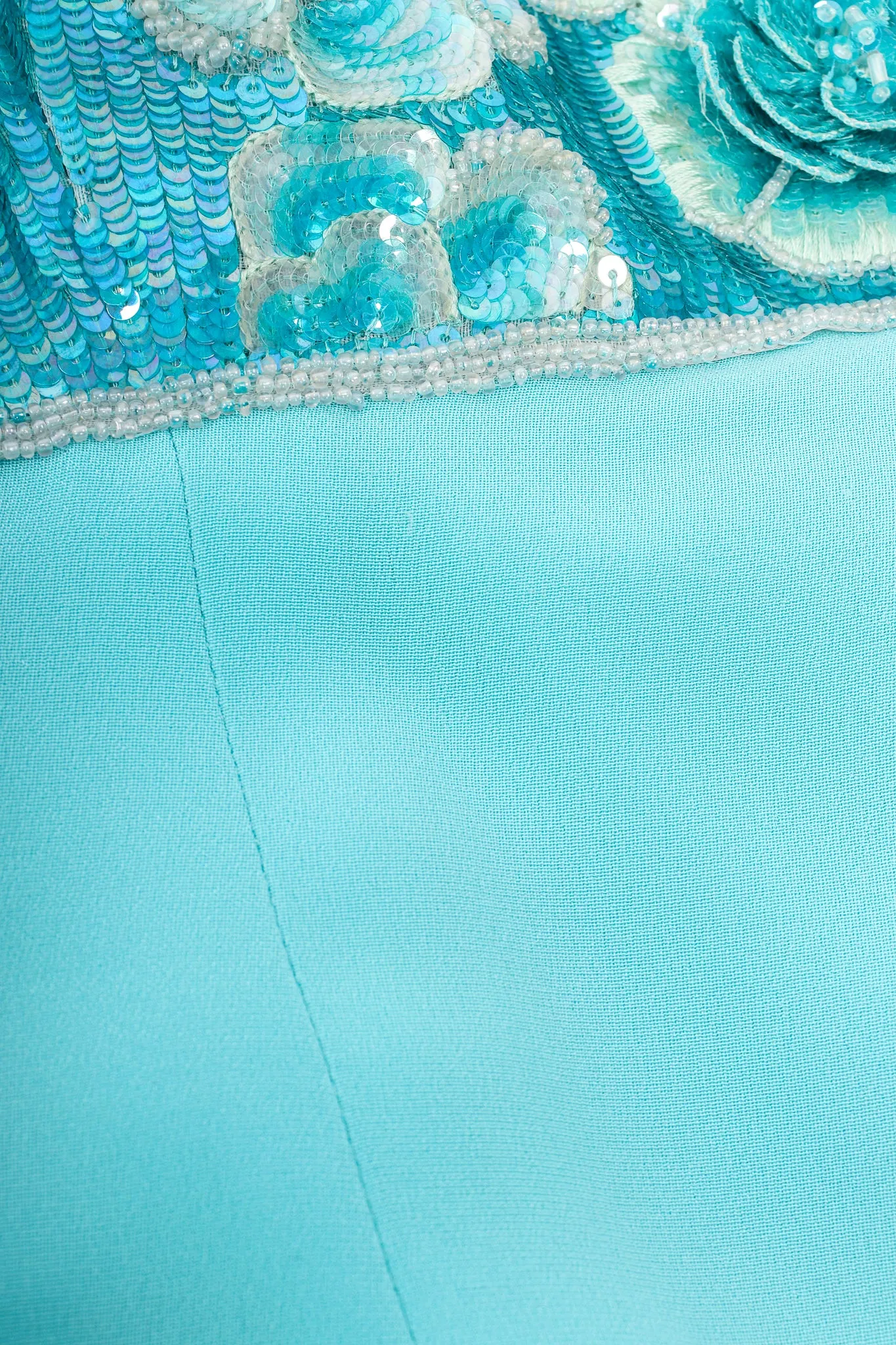 Floral Sequined Strapless Cocktail Sheath
