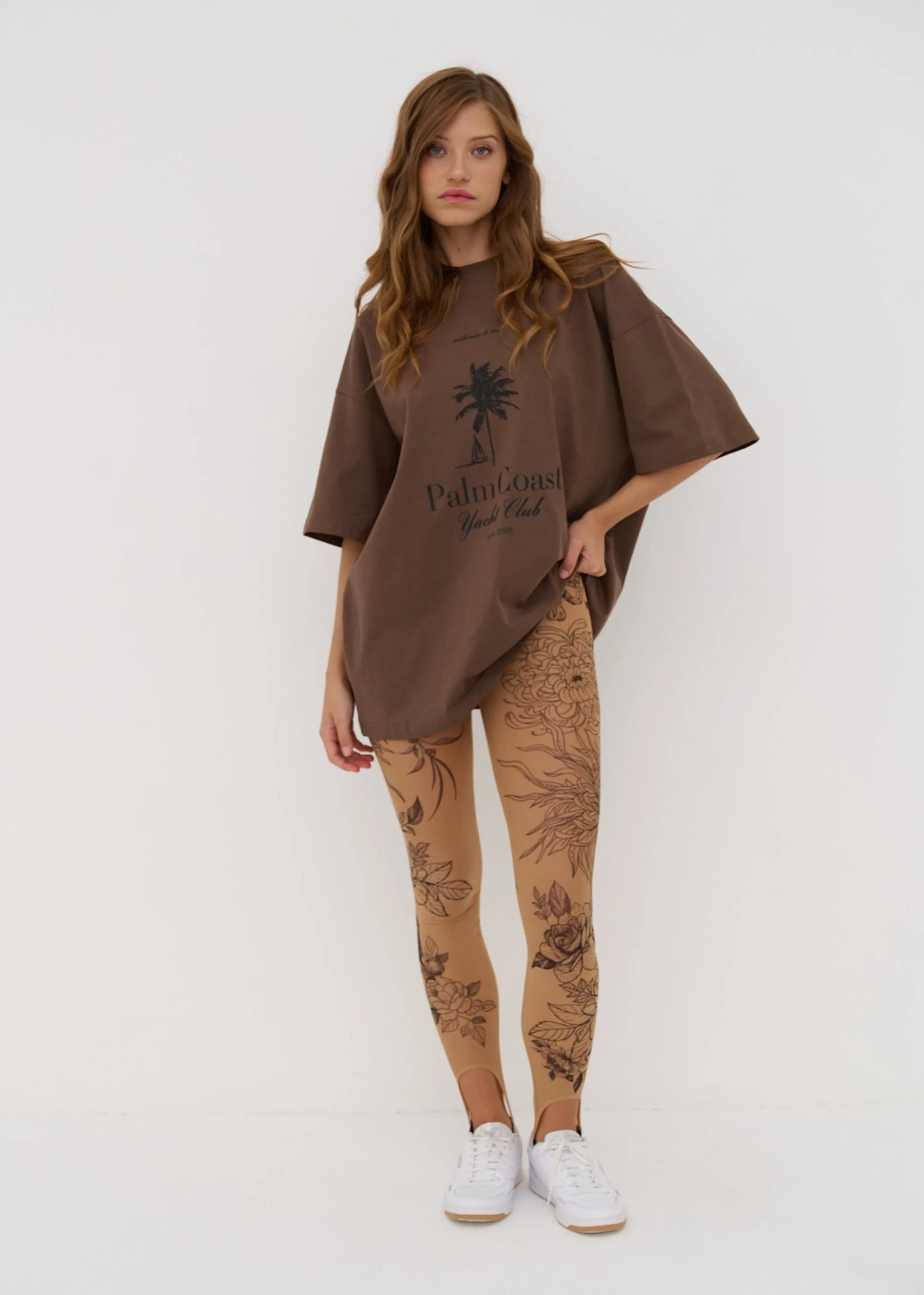 Fox Sheer Mesh Tattoo Effect Leggings for Women – Bold & Stylish