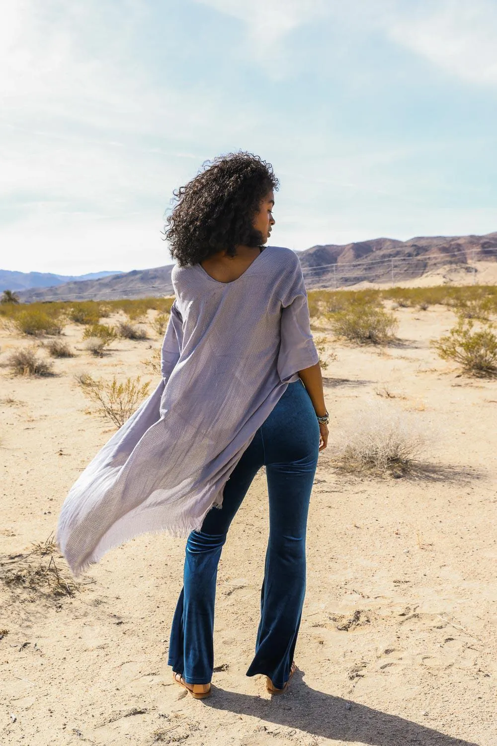 Frayed Trim Kimono - 13 colors