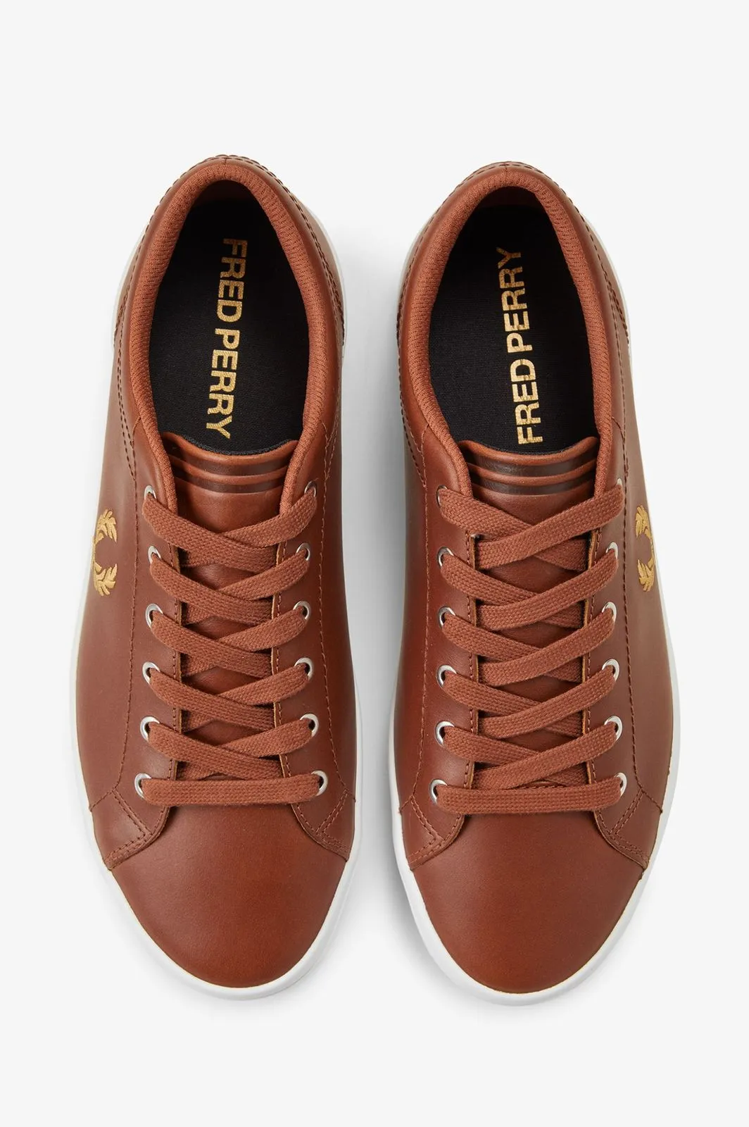 Fred Perry Baseline Leather Trainer (Mirror)