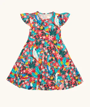 Frugi Morwenna Skater Dress - Birds Of Paradise