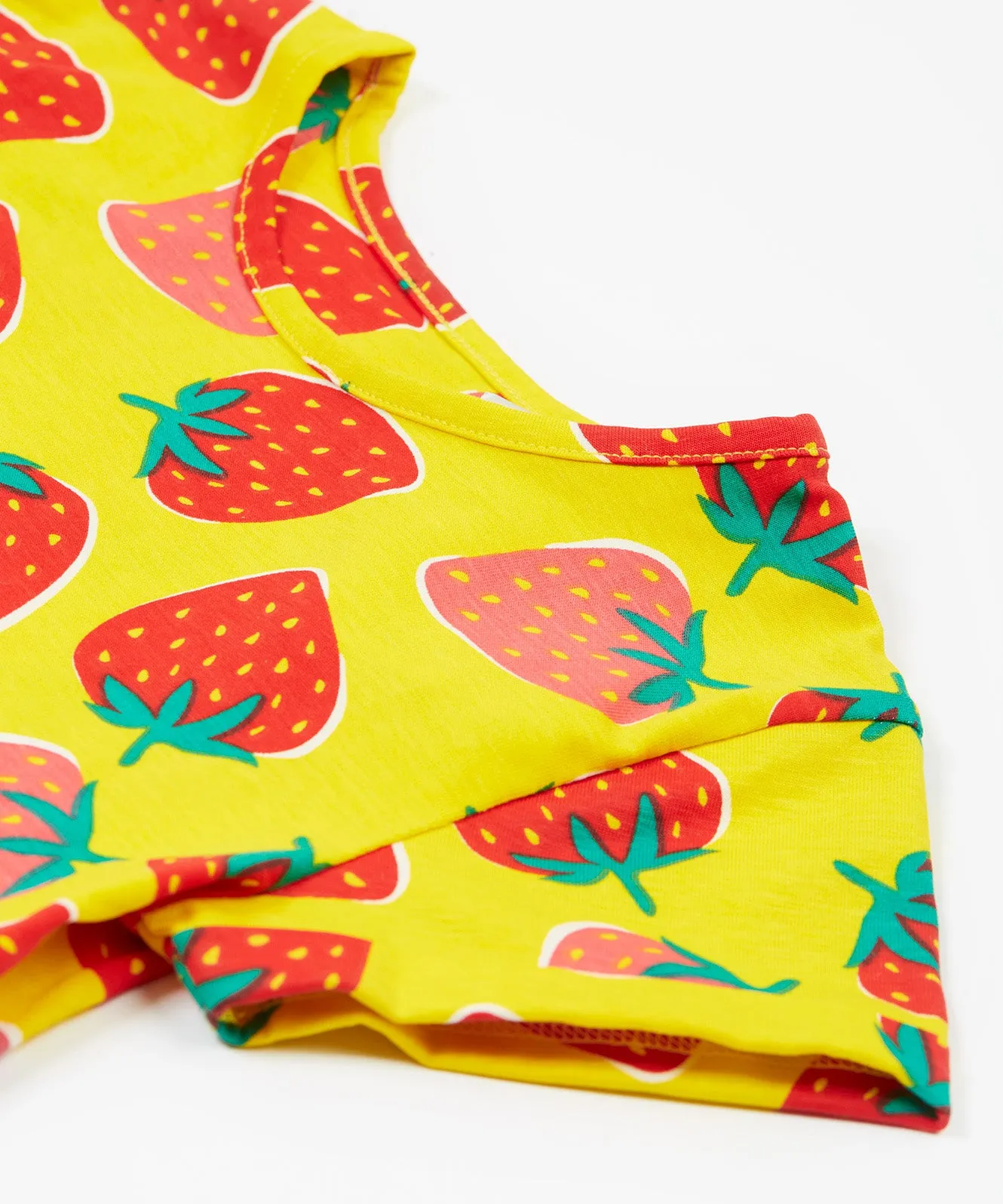 Frugi Spring Skater Dress - Strawberry Patch