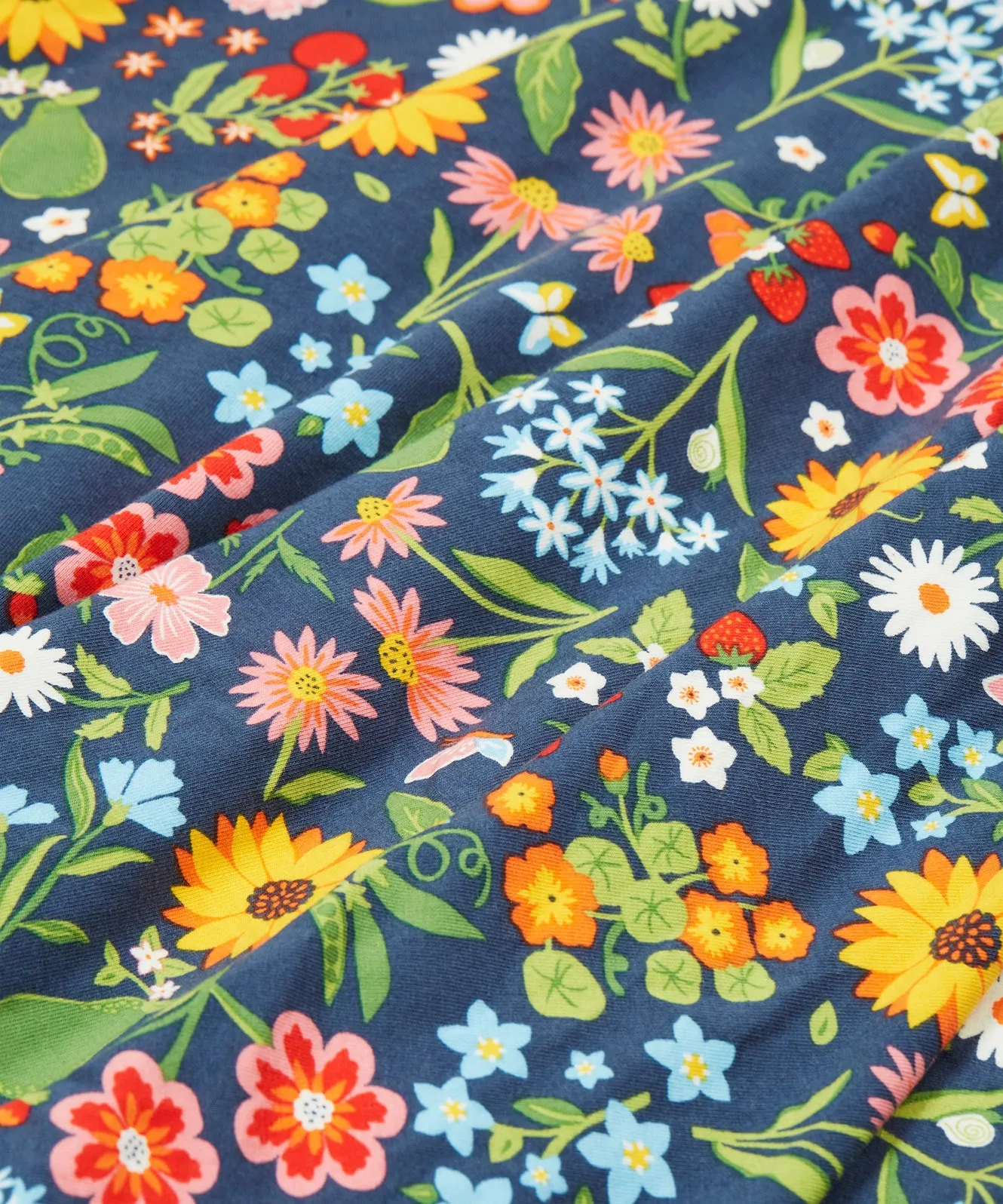 Frugi Sunshine Skater Dress - Potager Garden