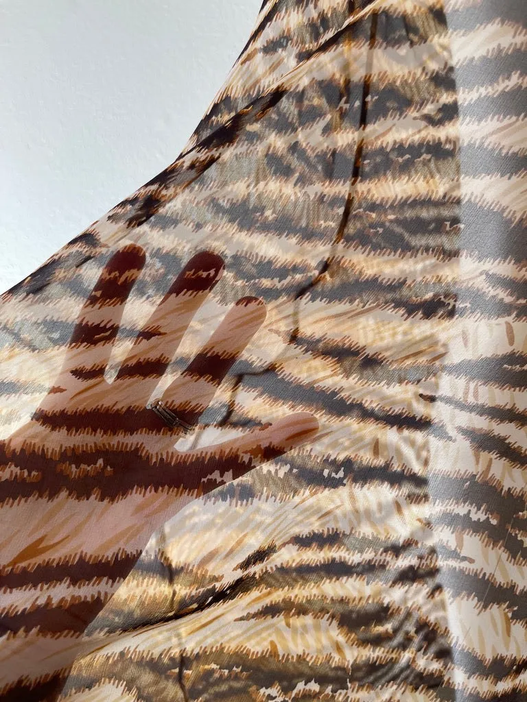 F/W 1996 DOLCE & GABBANA Tiger Slip Dress