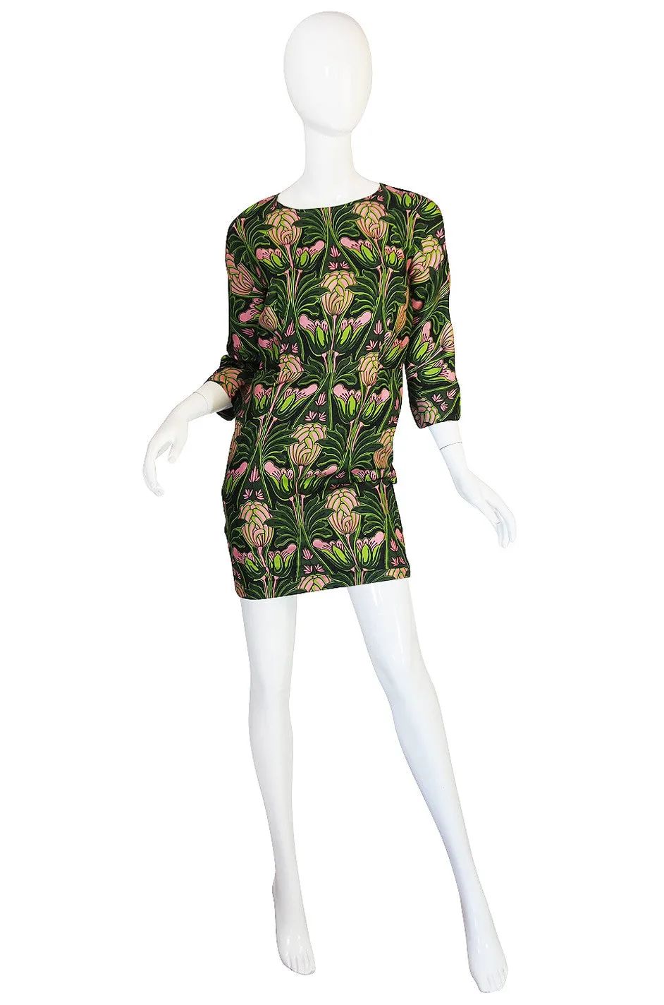 F/W 2003 Prada Holliday & Brown Collab Silk Dress