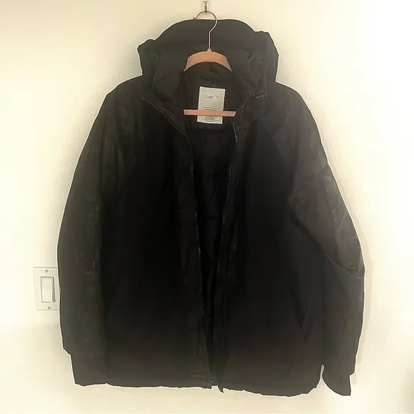 GAP Fit Recycled Fit Black Puffer Coat Women’s Sz L