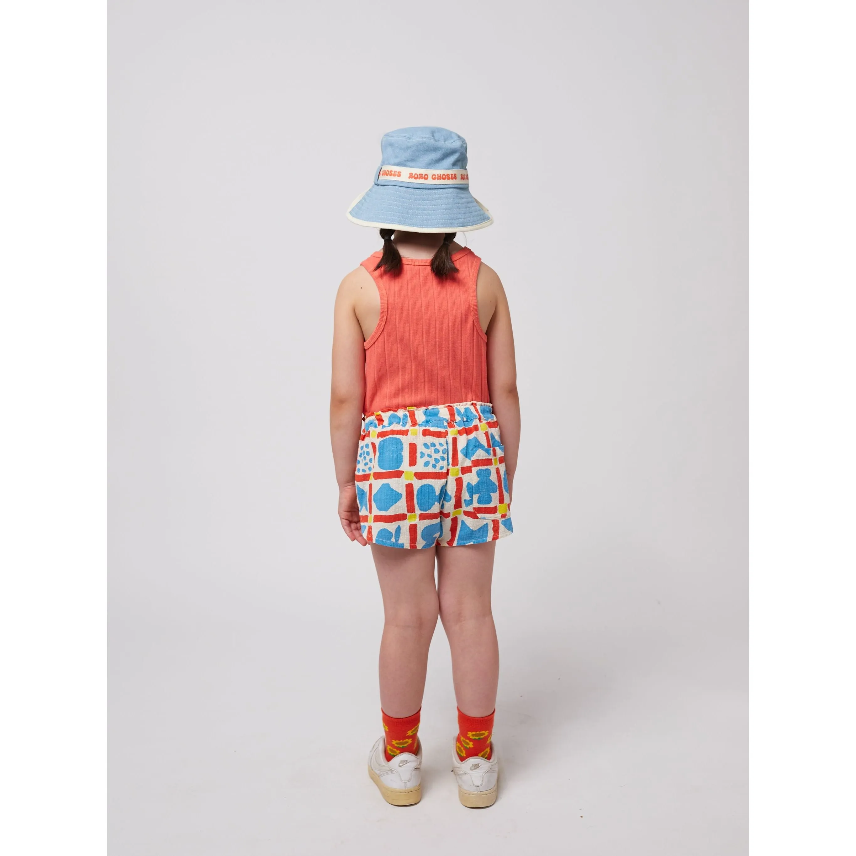 Geometric Game All Over Woven Girl Shorts