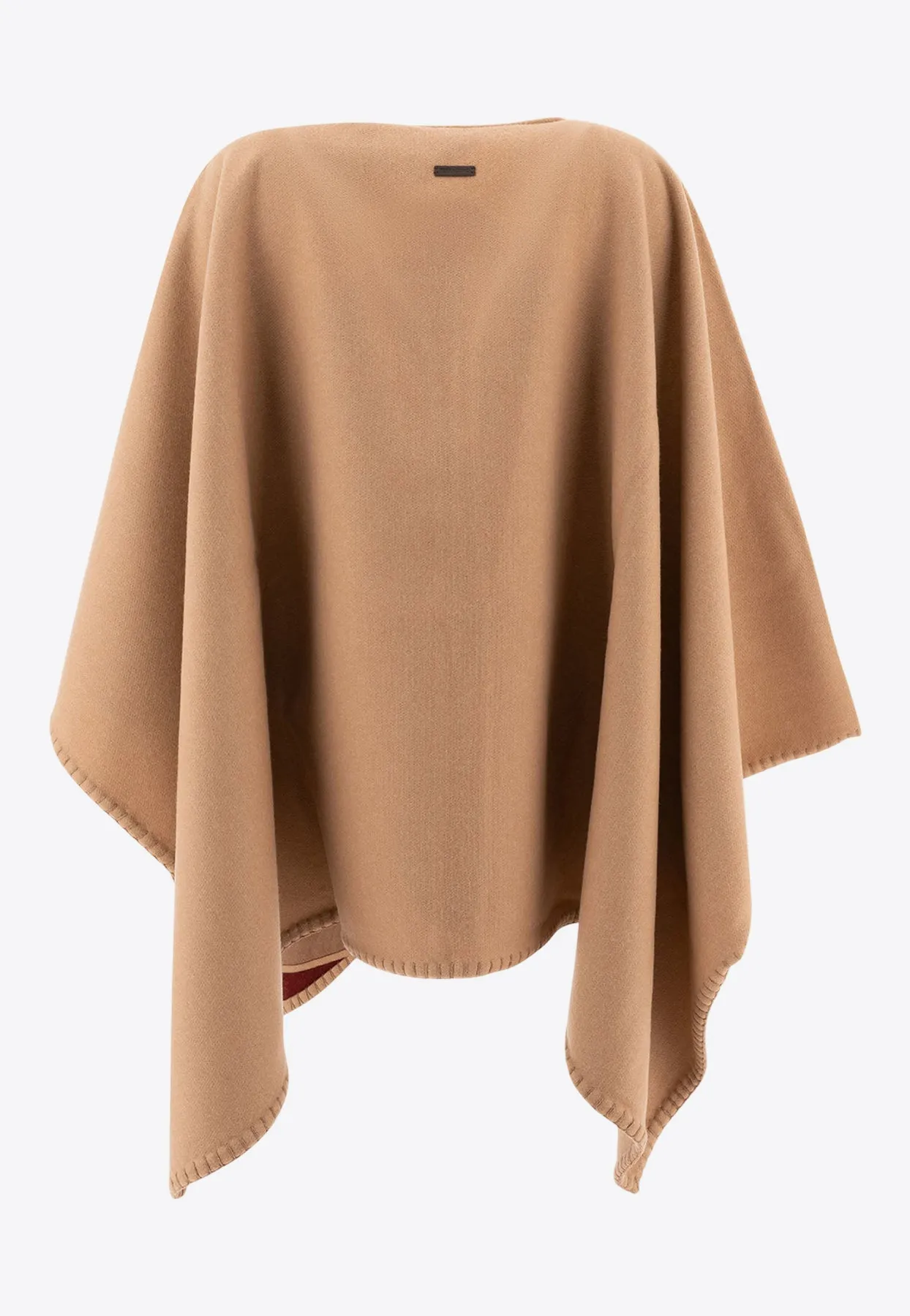Geometrical Renaissance Print Reversible Cape