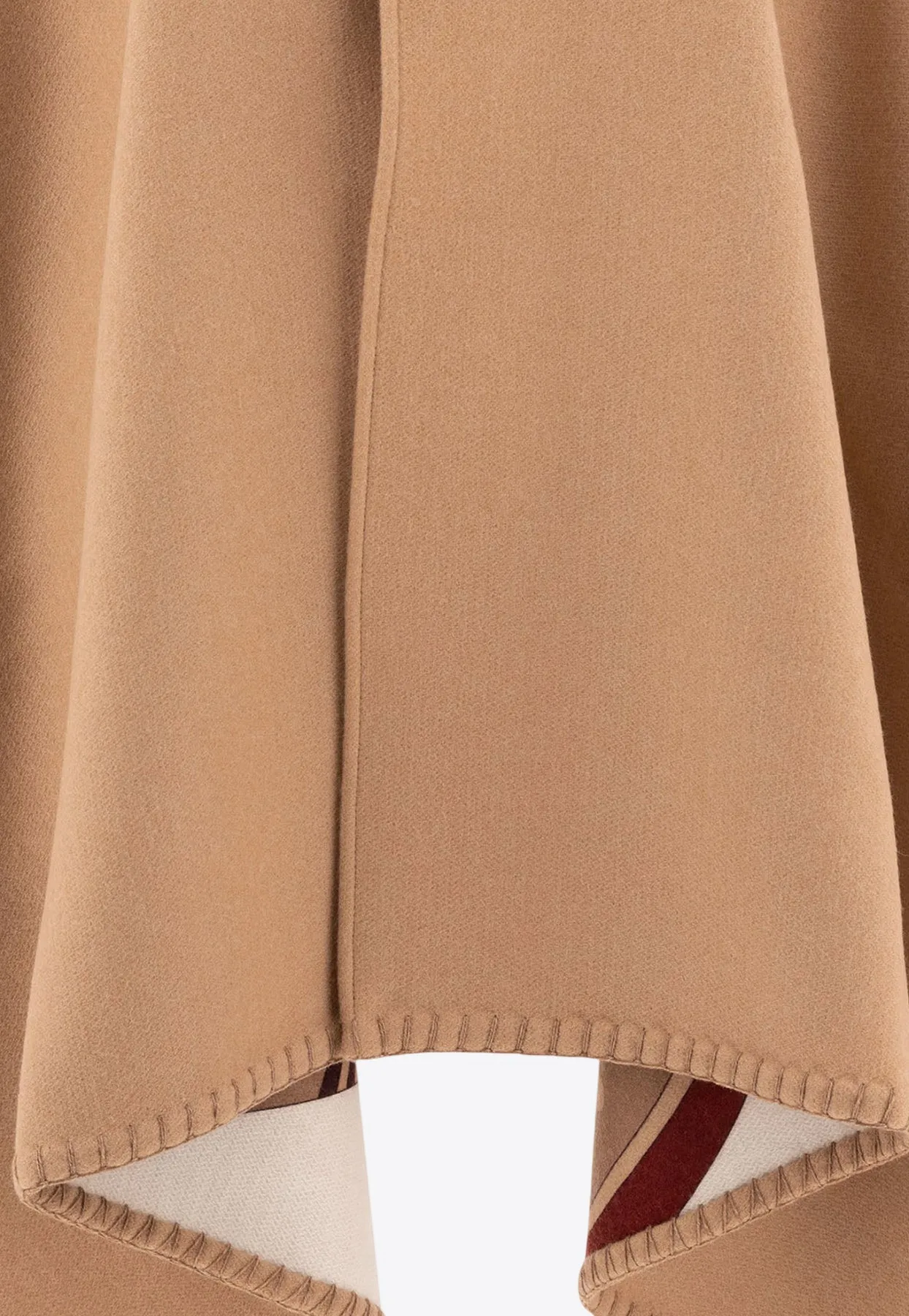 Geometrical Renaissance Print Reversible Cape