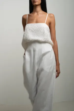 Gina Spaghetti Tank in White