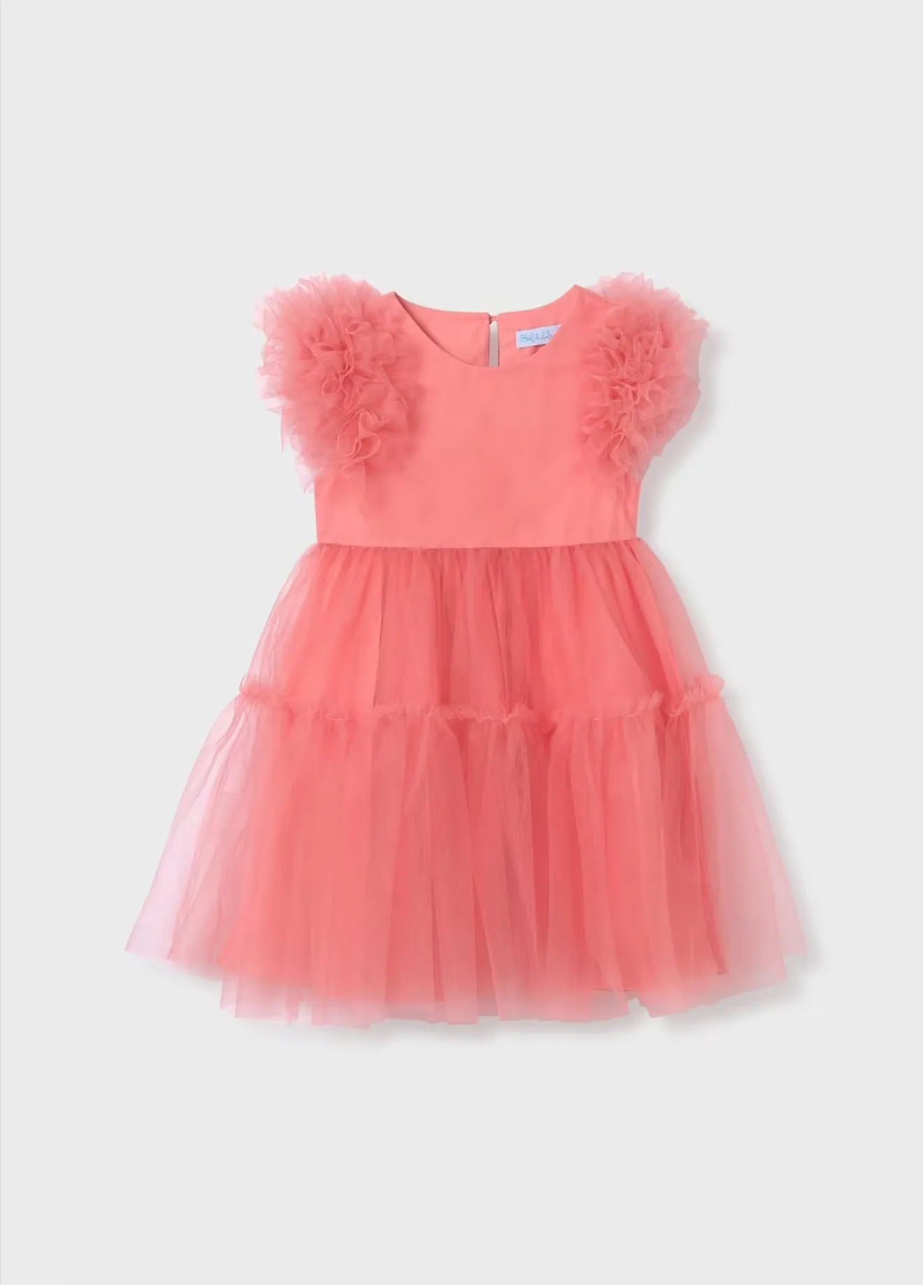 Girl Tulle Dress - Salmon