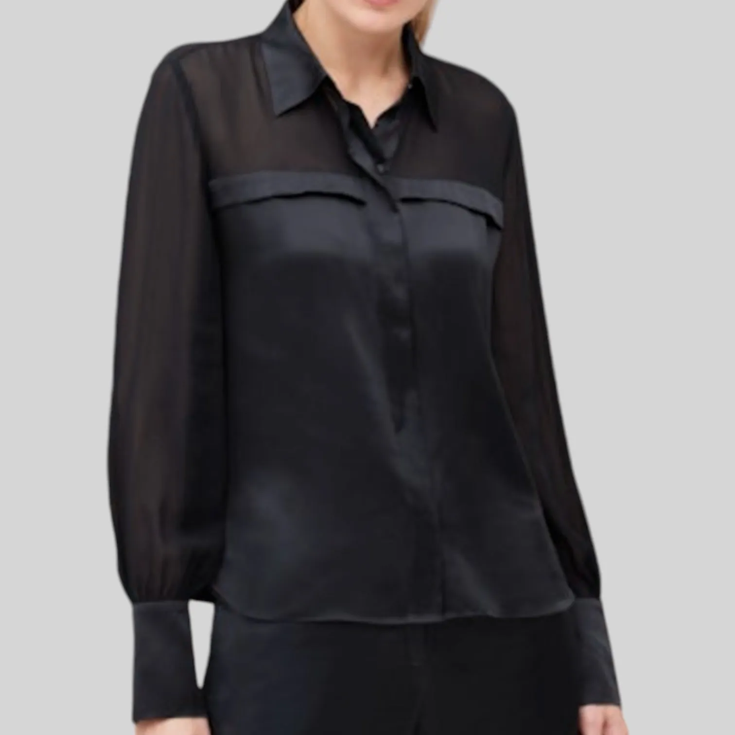 Go Silk Sheer Madness Blouse
