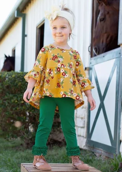 Golden Gardenias High Low Bella Top