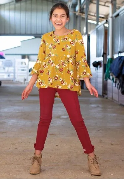 Golden Gardenias High Low Bella Top