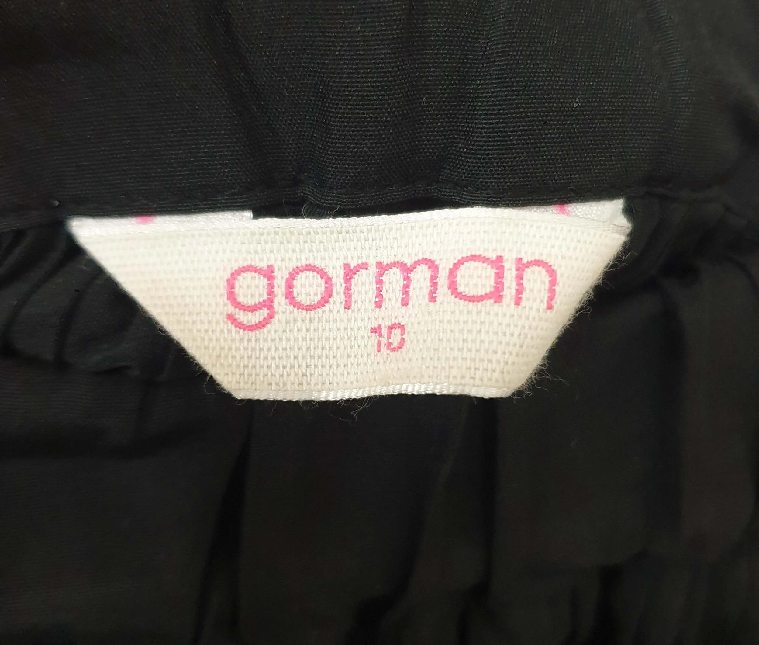 Gorman black pleated skirt size 10