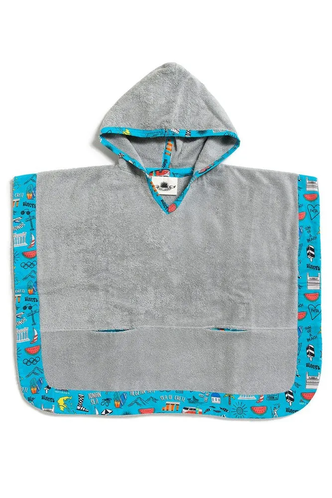 Greece I Love You | Kids' Poncho